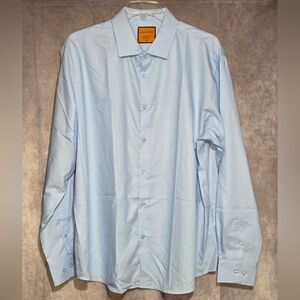 Alex Vando Mens Dress Shirt Stain-Resistant Long Sleeve Stretch Button 2XL NWOT